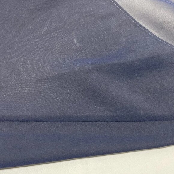 NEW AKRIS Women's Sheer Long Sleeve Dress with Liner Size 8 | Navy - Picture 4 of 6